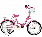 Велосипед NOVATRACK BUTTERFLY 16" (2023) розовый